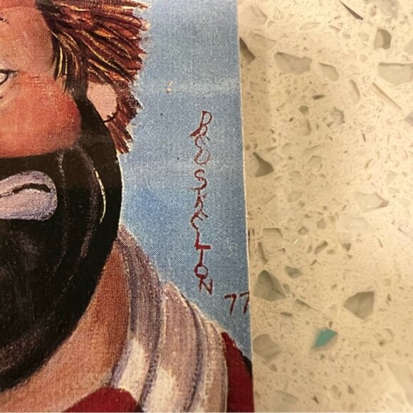 Vintage 1979 RED SKELTON Coaster Set of Four Signed Like New 3.5” - Picture 3 of 8